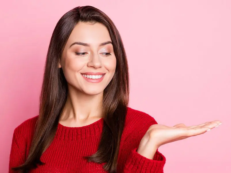 Women raising her hand