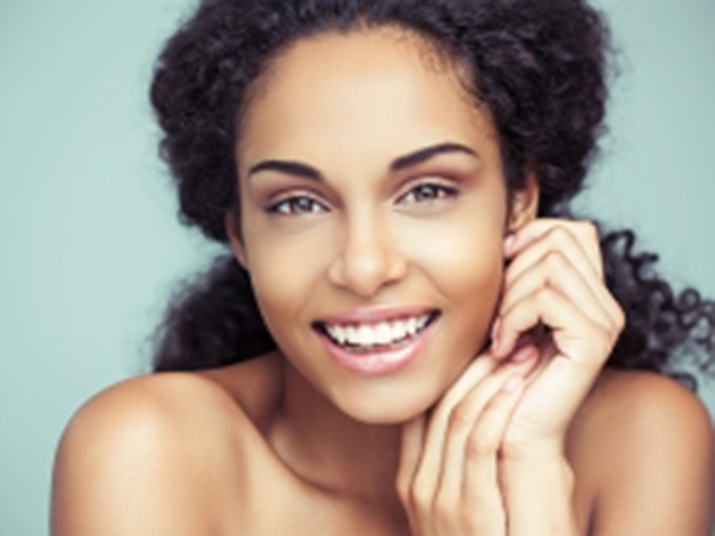 a beautiful women smiling