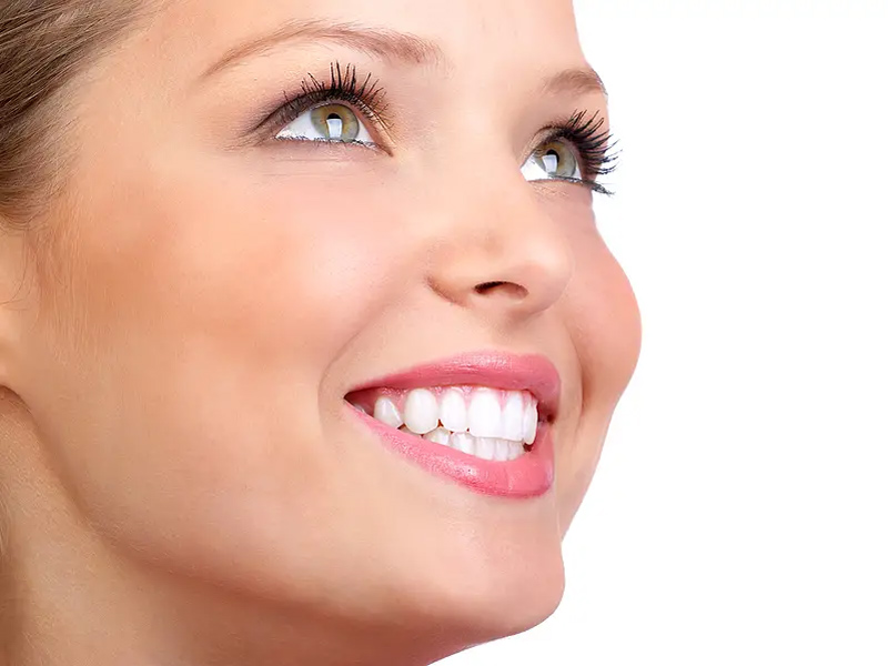 Women smiling with white teeth