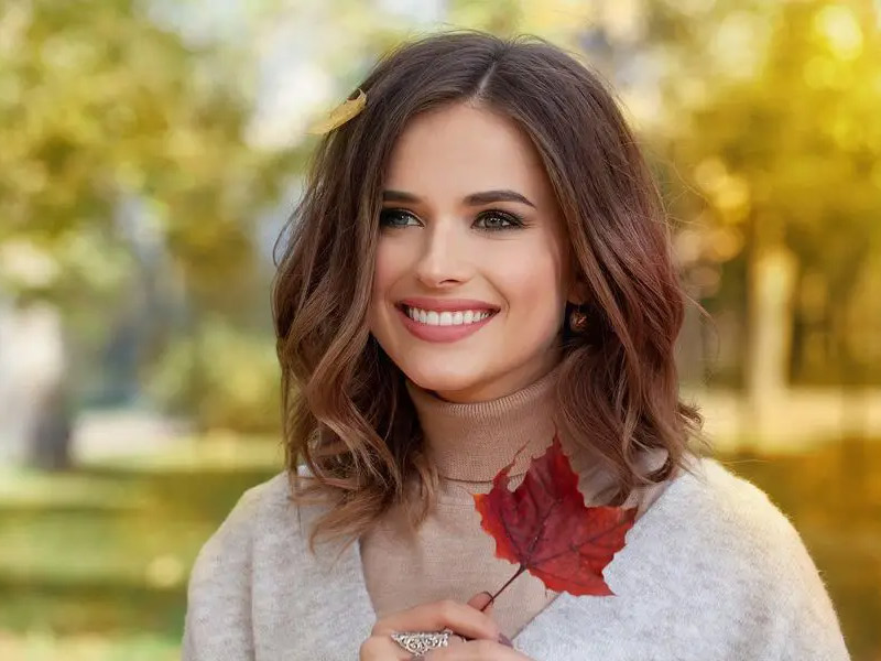 Women smiling